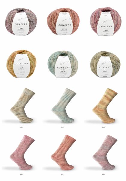 Katia Concept Lumi, 150g Sockenwolle