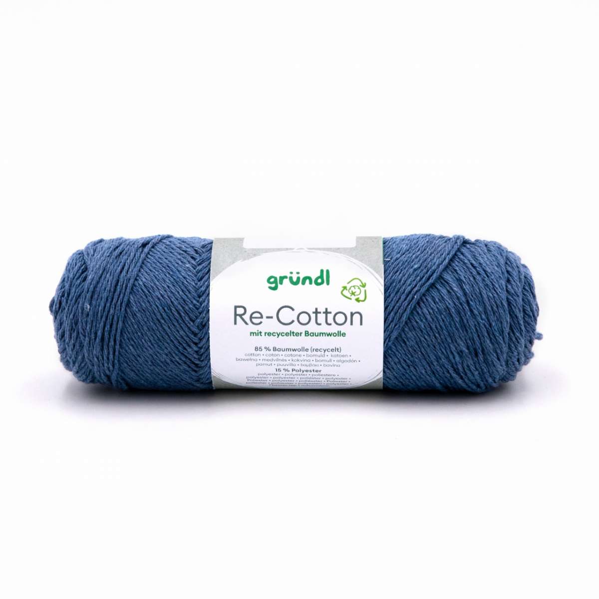 Gründl Re-Cotton, 100g Recycle-Garn - Strickmaus Jasmine