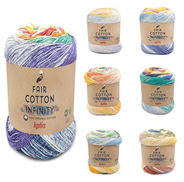 Katia Fair Cotton Infinity, 200g Farbverlaufsgarn