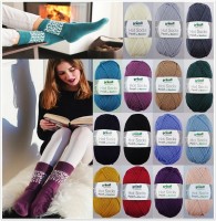 Gründl Hot Socks Pearl mit Kaschmir, 50g Sockenwolle 4-fach  Gründl Hot Socks Pearl mit Kaschmir, 50g Sockenwolle 4-fach