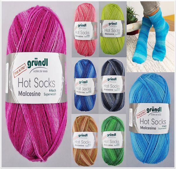 Gründl Hot Socks Malcesine, 100g Sockenwolle 4-fach