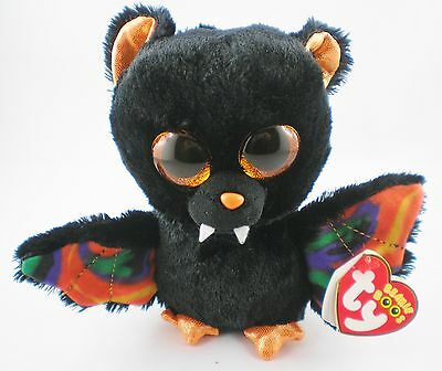 Beanie Boo'S Halloween Fledermaus Limitiert 15Cm Mit Glitzeraun Scarem 