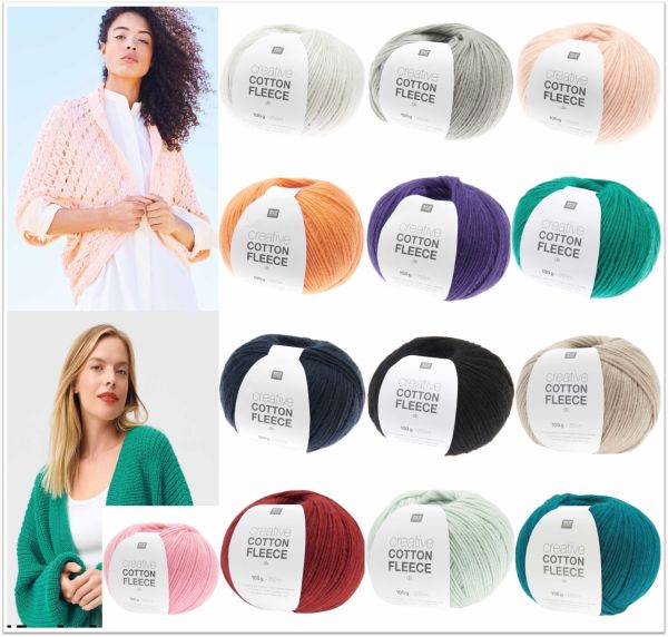 Rico Creative Cotton Fleece dk, 100g Ganzjahresgarn