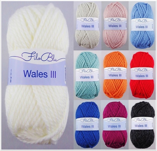 Filo Blu Wales III, 50g Schnellstrickgarn