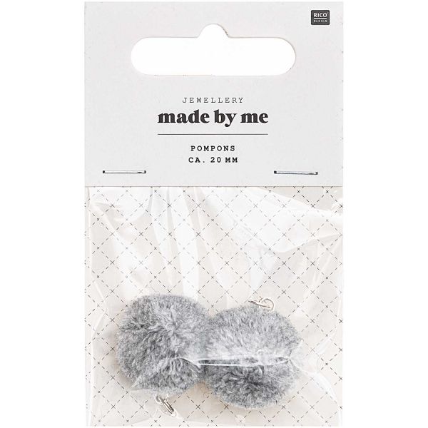 Rico Design Pompons Grau (No. 7094.69.21)