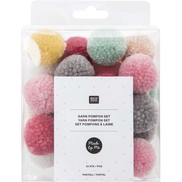 Rico Garnpompon Set Pastell Mix (No. 08758.00.42)