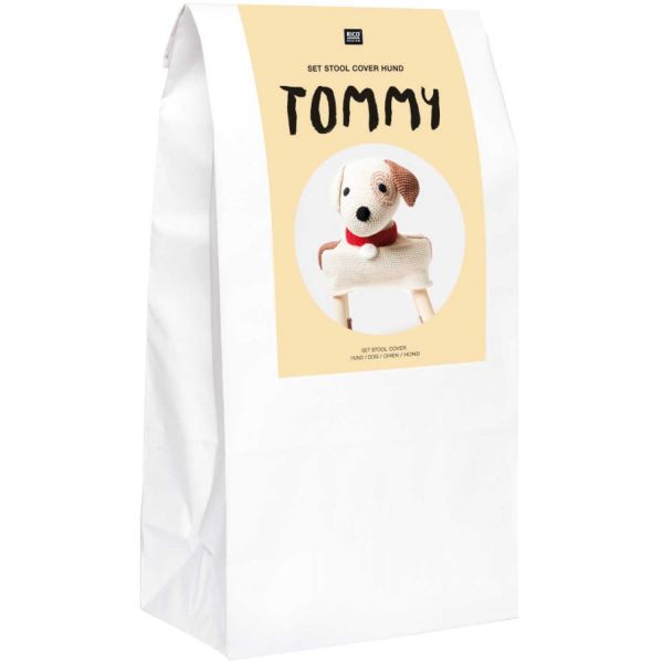 RICO SET STOOL COVER HUND "TOMMY"