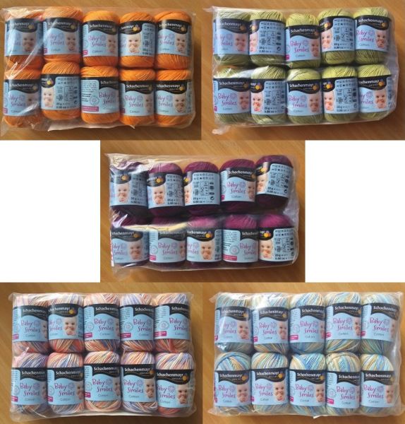 10x 25g Schachenmayr Baby Smiles Cotton (Sonderangebot)