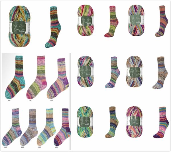 Rellana Flotte Socke Burano, 100g Sockenwolle 4-fach