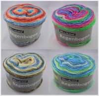 BellaLana Regenbogen, 150g Green Line Bobbelgarn