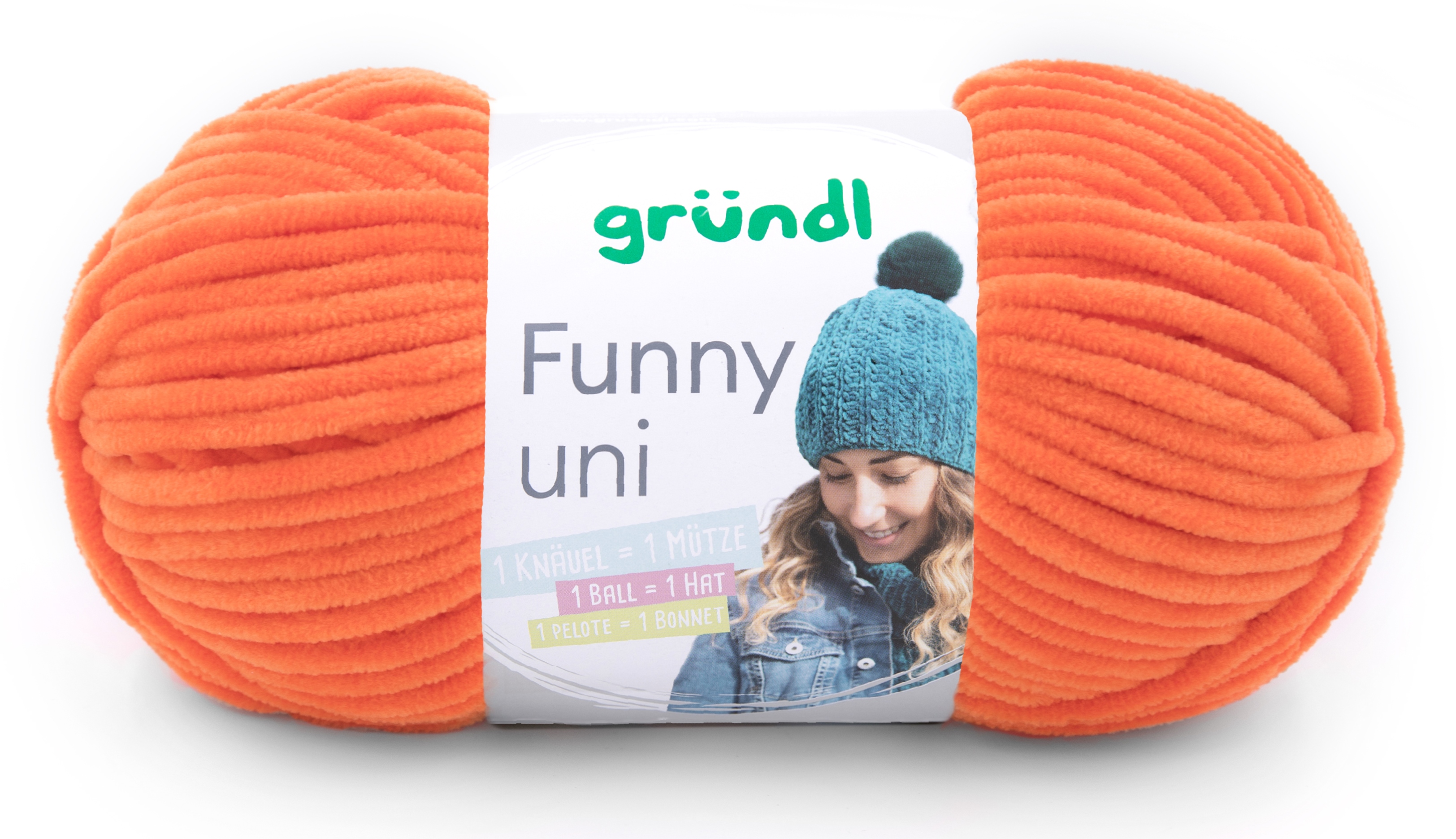 Gründl Funny Uni, 100g Chenillegarn