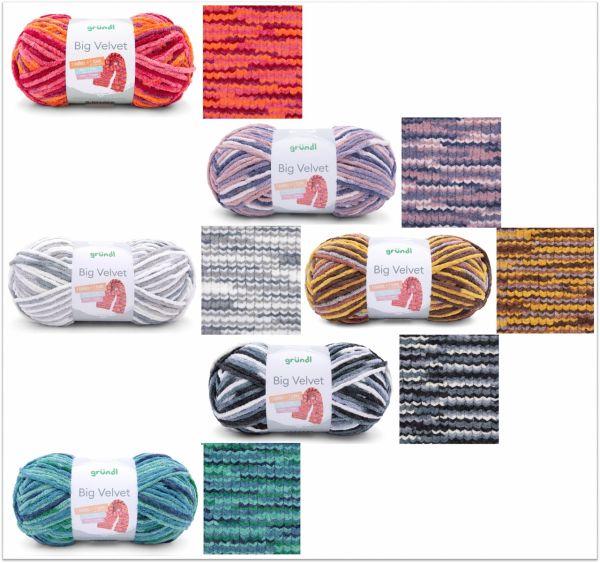 Gründl Big Velvet, 250g Chenillegarn (Limited Edition)