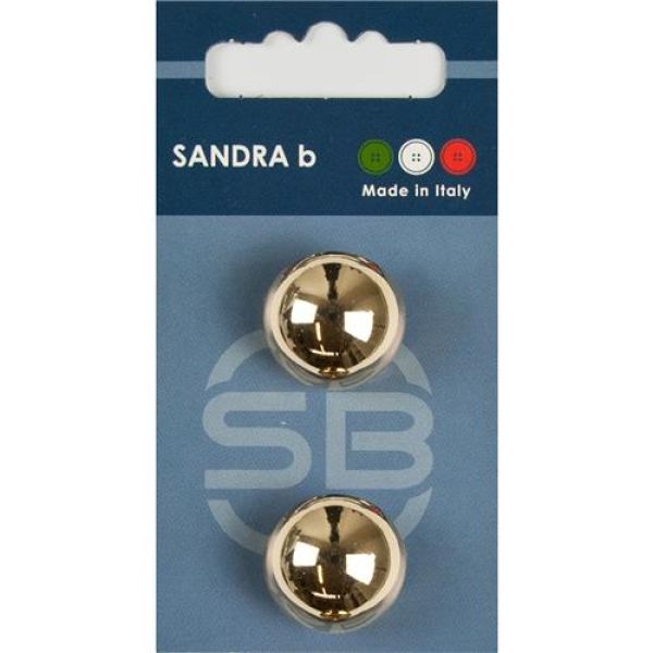 Sandra Metallknöpfe Steppstich Card 226 Ø 20mm 2 St. pro Karte