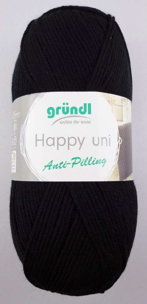 Gründl Happy Uni Anti-Pilling, 100g Basicgarn | Basic- / Standardgarn