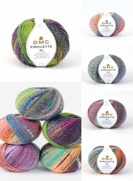 200g DMC Pirouette XL, 200g Farbverlaufsgarn