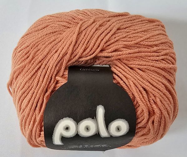 Zitron Polo, 50g Baumwoll-Polyacryl-Garn Fb. 13 lachs dunkel