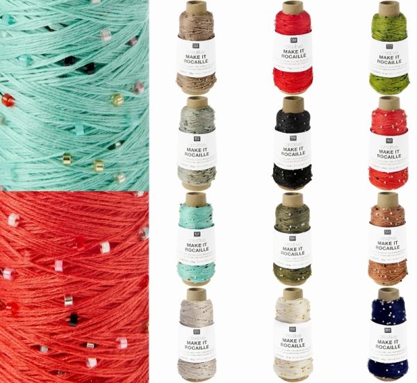 Rico Creative Make It Rocaille, 50g Beilaufgarn