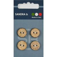 Sandra Kokosknöpfe Card 231 Ø 15mm 4 St. pro Karte Sandra Kokosknöpfe Card 231 Ø 15mm 4 St. pro Karte