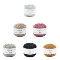 Katia Concept Lyse, 50g Sommergarn mit Glitzereffekt Katia Concept Lyse, 50g Sommergarn mit Glitzereffekt