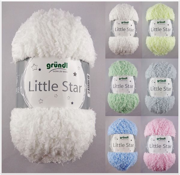 Gründl Little Star, 100g Kuschelwolle mit dezentem Glitzer