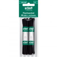 Gründl Flachsenkel, 90 cm, schwarz, 2 Paar (Art. 1201-90) Gründl Flachsenkel, 90 cm, schwarz, 2 Paar (Art. 1201-90)