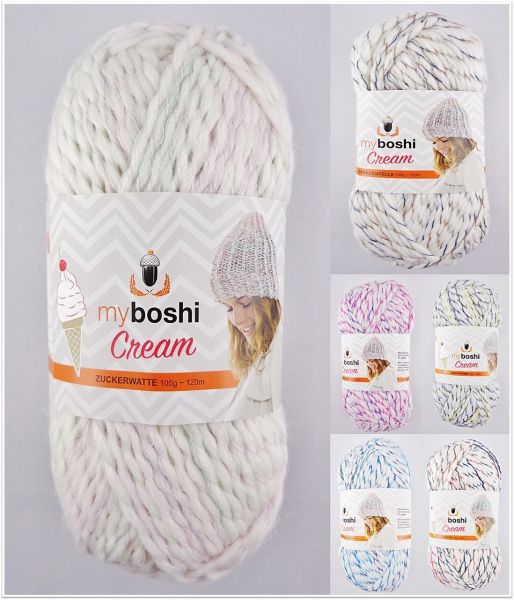 My Boshi Cream, 100g Farbverlaufsgarn, Effektgarn