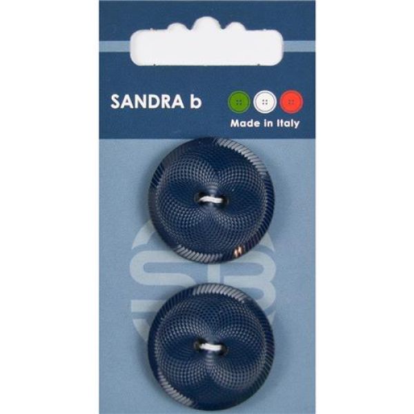 Sandra Modische Knöpfe Card 110 Ø 28mm 2 St. pro Karte marine