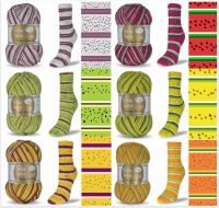 Rellana Flotte Socke Freche Früchte, 100g Sockenwolle 4-fach Rellana Flotte Socke Freche Früchte, 100g Sockenwolle 4-fach