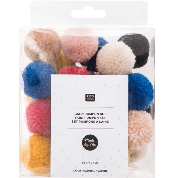 Rico Garnpompon Set Natur Mix (No. 08758.00.41)