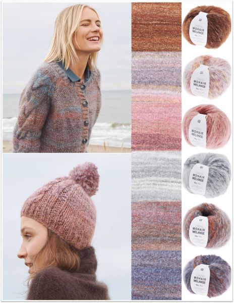 Rico Design Creative Mohair Melange, 50g Farbverlaufsgarn