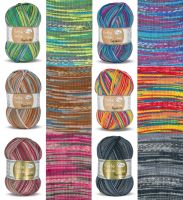 100g Rellana Flotte Socke Rigoletto, 100g Sockenwolle 4-fach 100g Rellana Flotte Socke Rigoletto, 100g Sockenwolle 4-fach