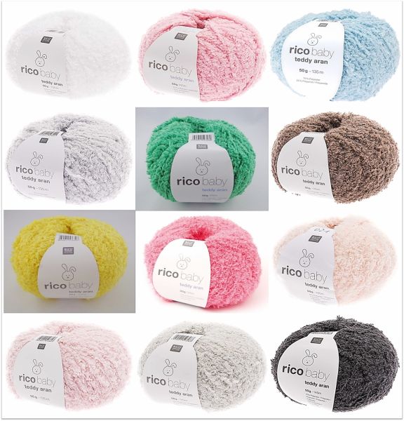 Rico Baby Teddy Aran, 50g Kuschelwolle