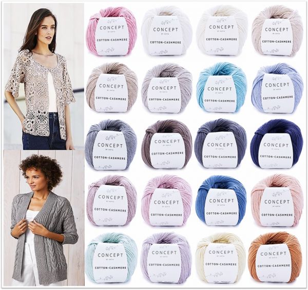 Katia Concept Cotton Cashmere, 50g-Knäuel