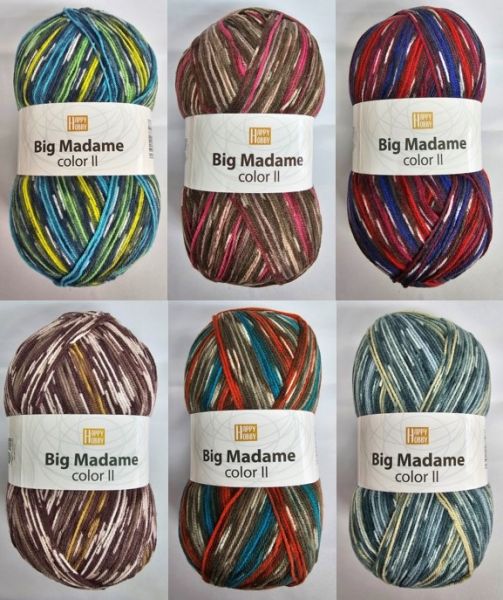 Happy Hobby Big Madame Color lI, 300g-Großknäuel
