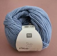 Rico Baby Classic dk, 50g Babywolle Fb. 014 blau Rico Baby Classic dk, 50g Babywolle Fb. 014 blau