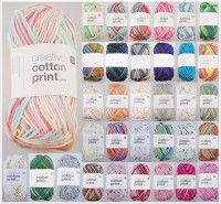 Rico Design Creative Cotton Print Aran, 50g Baumwollgarn Rico Design Creative Cotton Print Aran, 50g Baumwollgarn