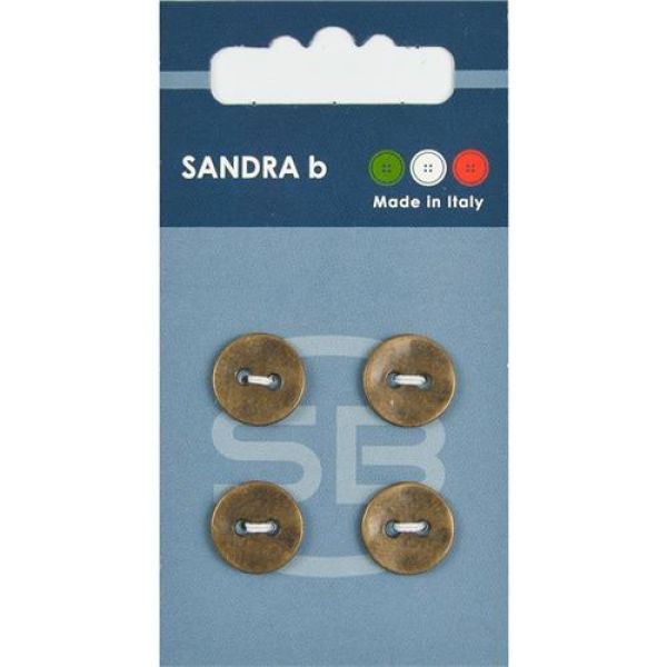 Sandra Metallknöpfe Card 215 Ø 13mm 4 St. pro Karte