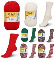 Regia Christmas Edition I - Uni & Color, 100g Sockenwolle 4-fach Regia Christmas Edition I - Uni & Color, 100g Sockenwolle 4-fach