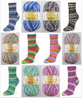 Rellana Flotte Socke Baumwolle + Wolle Stretch, 100g Sockenwolle 4-fach Rellana Flotte Socke Baumwolle + Wolle Stretch, 100g Sockenwolle 4-fach