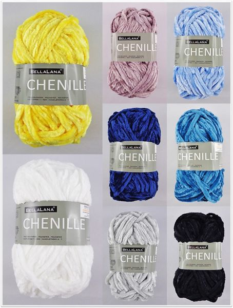 BellaLana Chenille, 50g Chenillegarn