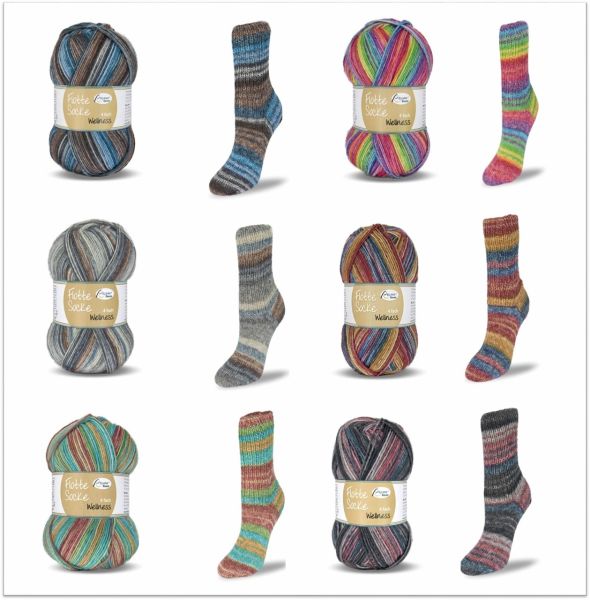 Rellana Flotte Socke Wellness, 100g Sockenwolle 4-fach