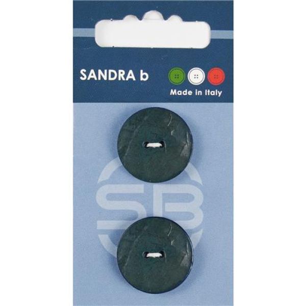 Sandra Modische Knöpfe Card 111 Ø 23mm 2 St. pro Karte schwarz