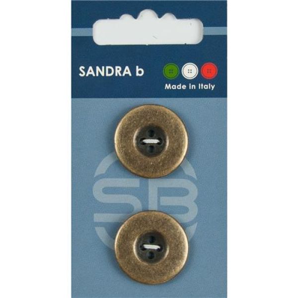 Sandra Metallknöpfe Card 214 Ø 23mm 2 St. pro Karte