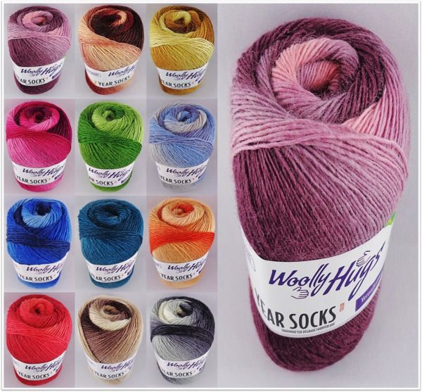 Woolly Hugs Year Socks Color, 100g Sockenwolle