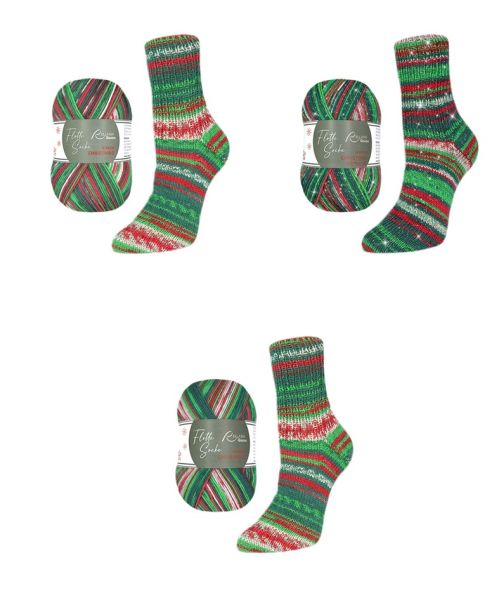 Flotte Socke Christmas 2025, 100g bzw. 150g Sockenwolle 4-fach + 6-fach
