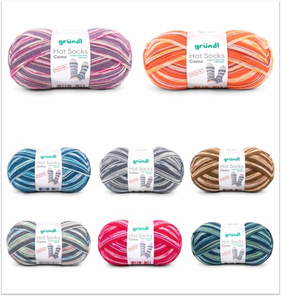 Gründl Hot Socks Como, 100g Sockenwolle 4-fach