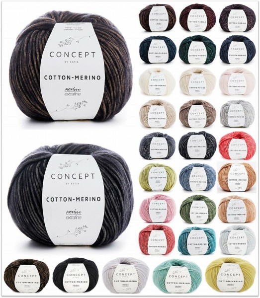 Katia Concept Cotton Merino, 50g-Knäuel