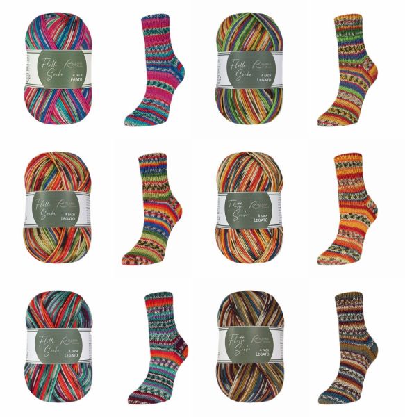 Rellana Flotte Socke Legato, 100g Sockenwolle 4-fach