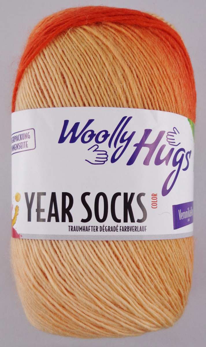 Frida‘s Woolly Hugs Sockenwolle, 100 G Farbverlauf – Schurwolle, Für Socken & Accessoires