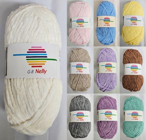G-B Nelly, 100g Chenillegarn